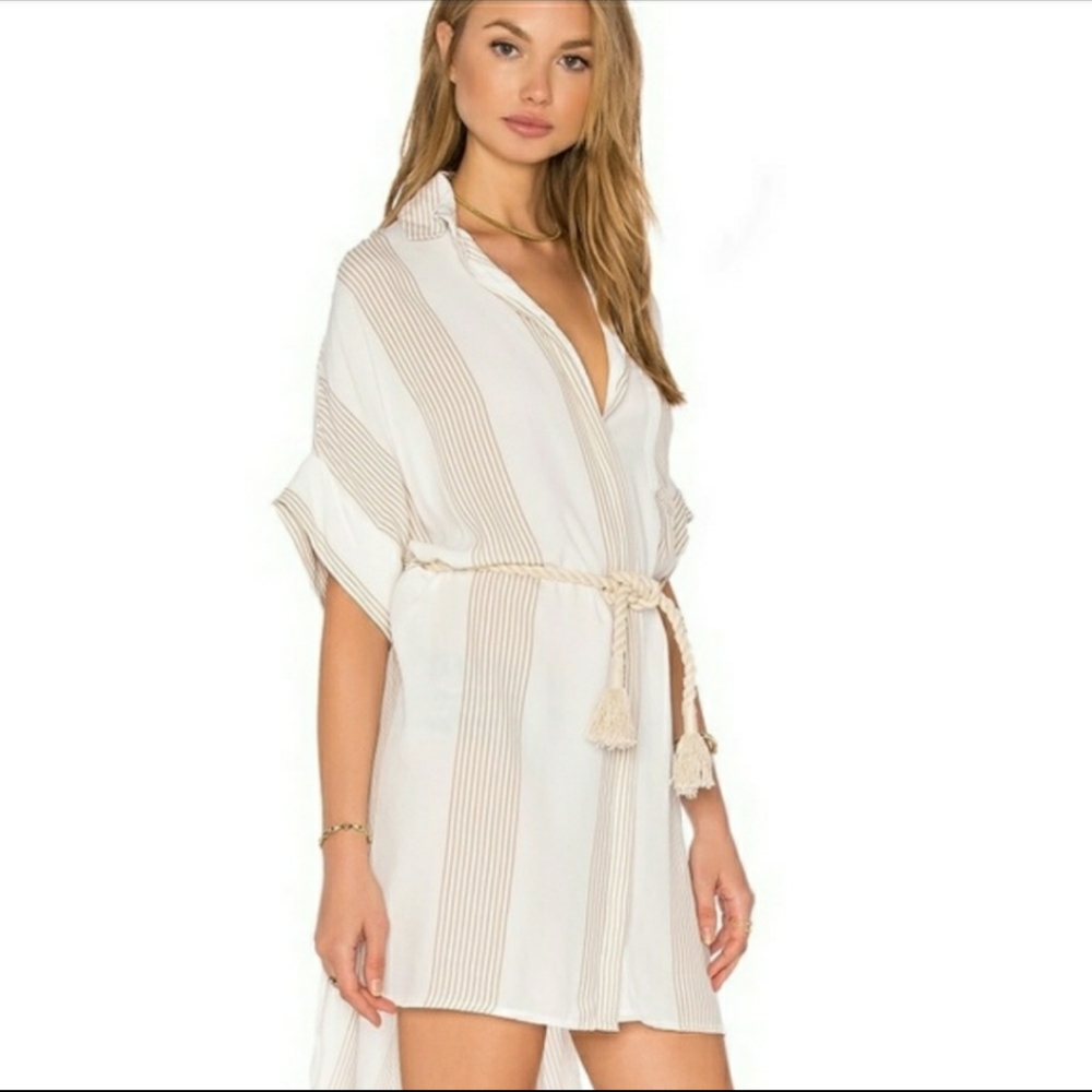 Faithfull the Brand High Low Boho Tunic Dress